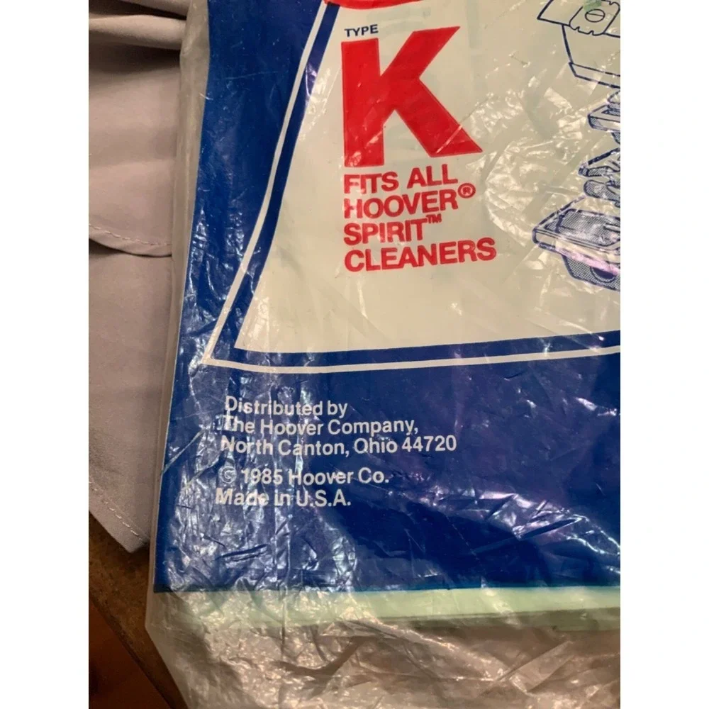 Hoover Type K Canister 2 Ply Vacuum‎ Paper Bags 3 PK # 4010028K VNTG 1985